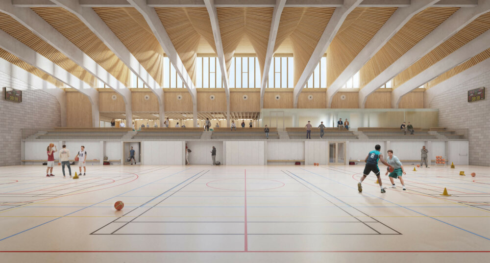 Ballast Architectes - Gymnase Jeanne d'Arc - Strasbourg