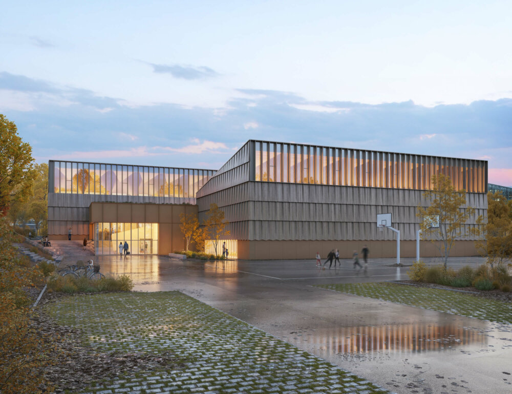 Ballast Architectes - Gymnase Jeanne d'Arc - Strasbourg